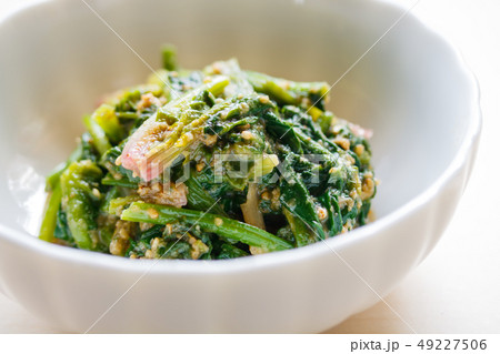 ほうれん草の胡麻和え ほうれん草の胡麻和え 49227506