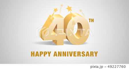 40 years anniversary vector logo, icon 40 years anniversary vector logo, icon 49227760