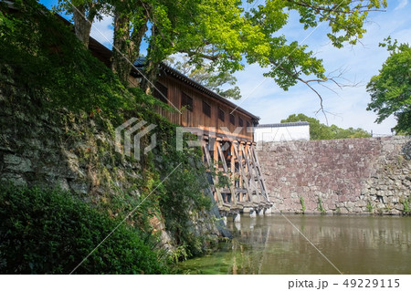 和歌山城 御橋廊下と濠 49229115