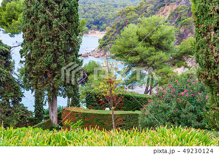 Sea view from Santa Clotilde gardens, Catalonia Sea view from Santa Clotilde gardens, Catalonia 49230124