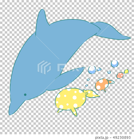 Easter dolphin (blue) 49230893