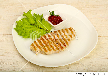 Grilled turkey steak Grilled turkey steak 49231354