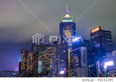 香港 湾仔 夜景 曇天 香港 湾仔 夜景 曇天 49232285
