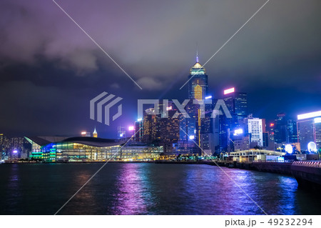 香港 湾仔 夜景 曇天 香港 湾仔 夜景 曇天 49232294
