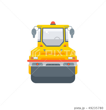 asphalt paver machine illustration front view asphalt paver machine illustration front view 49235780