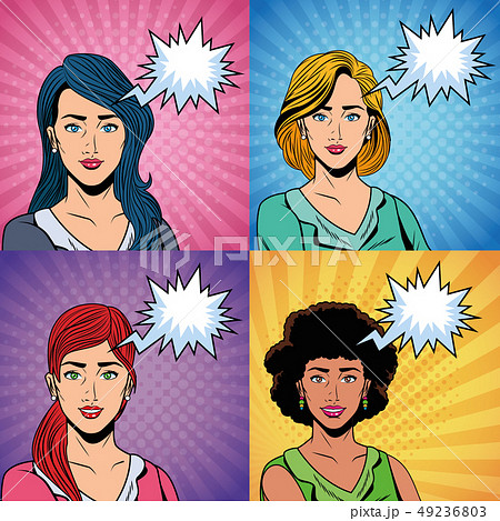 Pop art women Pop art women 49236803