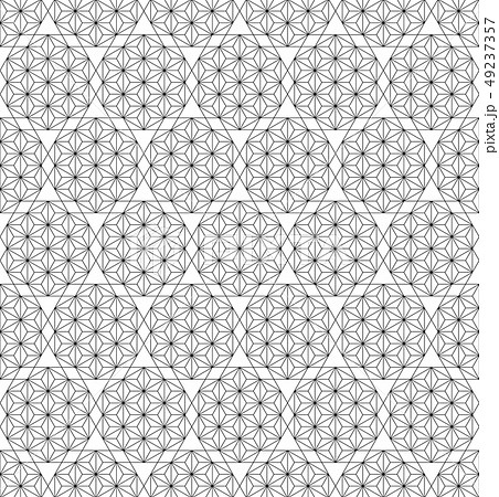 Seamless traditional Japanese ornament Kumiko. Seamless traditional Japanese ornament Kumiko. 49237357