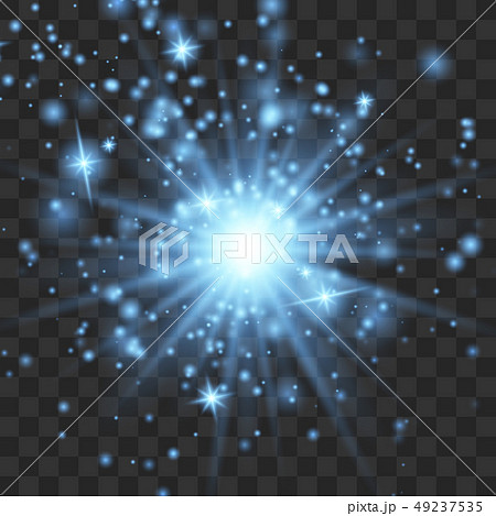 Glow light effect with sparks Glow light effect with sparks 49237535