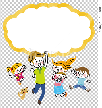 Family jumping balloon 49238038