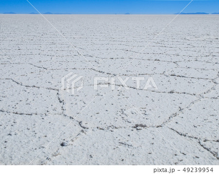 Endless white salt plain 49239954