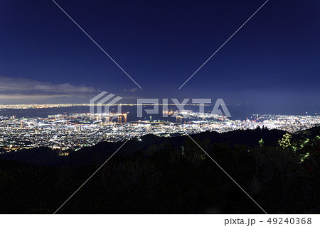掬星台から見た神戸の夜景(兵庫県神戸市) 掬星台から見た神戸の夜景(兵庫県神戸市) 49240368