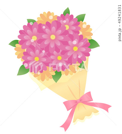 ピンクの花束のイラスト素材 [49241831] - PIXTA