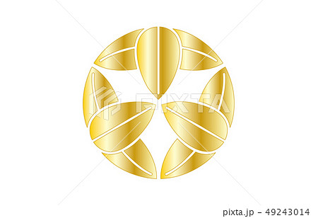 武将家紋金グラデーション竹中重門 49243014