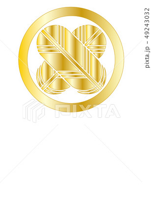 武将家紋金グラデーション浅野幸長 武将家紋金グラデーション浅野幸長 49243032