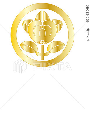 武将家紋金グラデーション井伊直政 武将家紋金グラデーション井伊直政 49243096