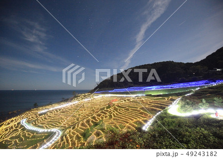 千枚田 能登 イルミネーション 千枚田 能登 イルミネーション 49243182