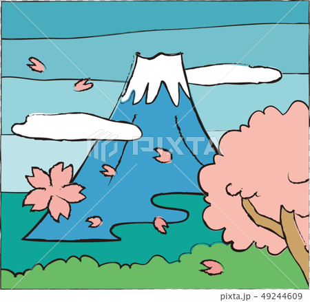 Mount Fuji in Spring 49244609