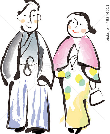和服男女二人 49244611