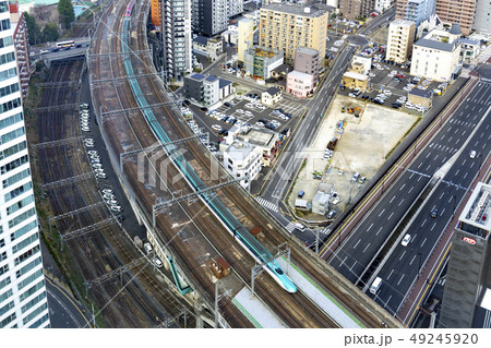 新宮城野橋エリアを走行する新幹線 新宮城野橋エリアを走行する新幹線 49245920
