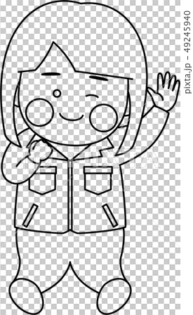 女性作業服ジャンプ 49245940