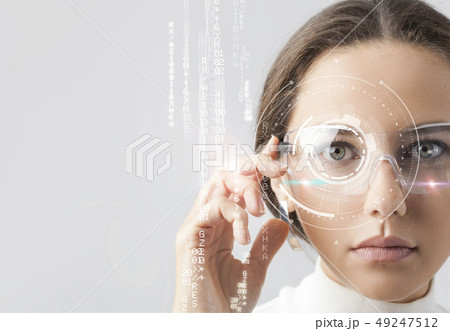 Futuristic smart glasses 49247512