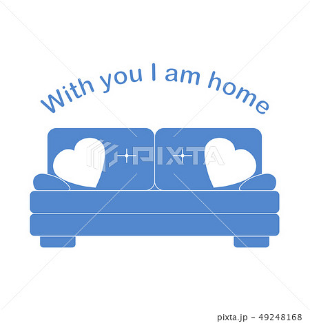 Sofa, pillows in heart shape Valentine's day Sofa, pillows in heart shape Valentine's day 49248168