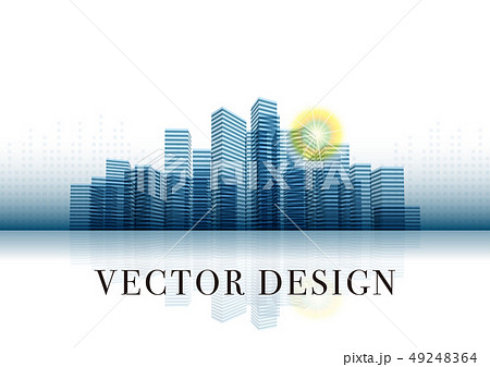 ベクター イラスト デザイン Ai Eps 都市 ビル 建物 オフィス ビジネス バックグラウンドのイラスト素材