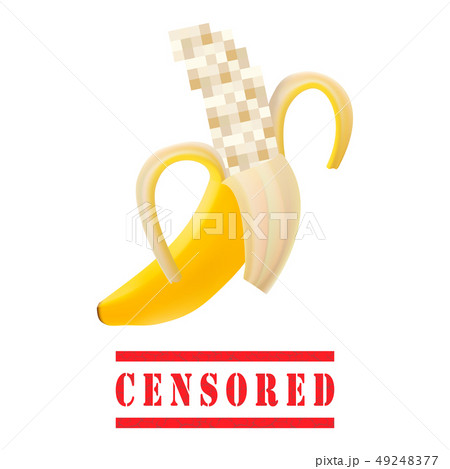 Modern print design with banana emoji, closed by censorship, symbol adult only 18 plus emoticon, use Modern print design with banana emoji, closed by censorship, symbol adult only 18 plus emoticon, use 49248377