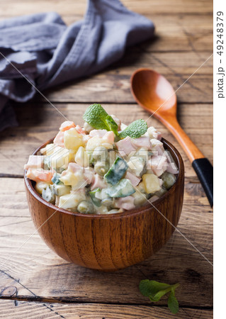 Traditional Russian Christmas and New year salad s Traditional Russian Christmas and New year salad s 49248379