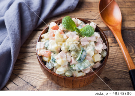 Traditional Russian Christmas and New year salad s Traditional Russian Christmas and New year salad s 49248380