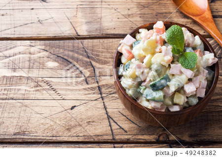 Traditional Russian Christmas and New year salad s Traditional Russian Christmas and New year salad s 49248382