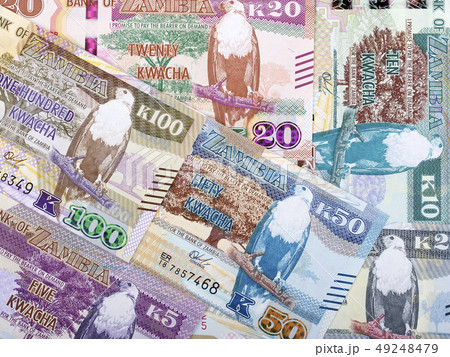 Zambian Kwacha a business background Zambian Kwacha a business background 49248479