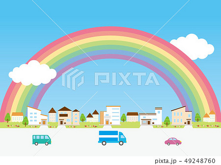 背景素材-住宅,車2 背景素材-住宅,車2 49248760