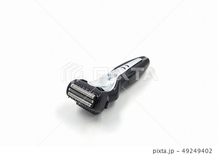 Electric shaver on white background. Electric shaver on white background. 49249402