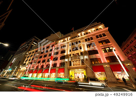 日本の東京都市景観 日本橋三越などを望む 日本の東京都市景観 日本橋三越などを望む 49249916