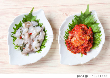 居酒屋つまみ(たこわさとチャンジャー) 49251338