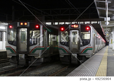 磐越西線e721系 郡山 会津若松 喜多方 の写真素材