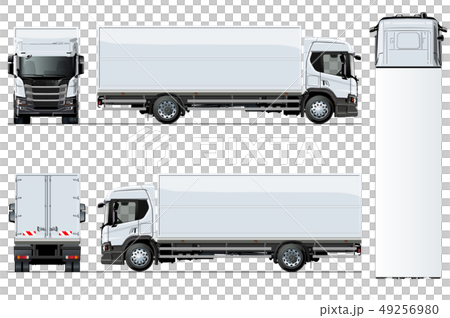 Vector truck template isolated on white background Vector truck template isolated on white background 49256980