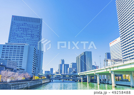 大阪　キタ　堂島　中之島　都市景観　　　 49258488