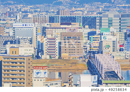 大阪　梅田　ビル群　中津、十三方面　　 49258634