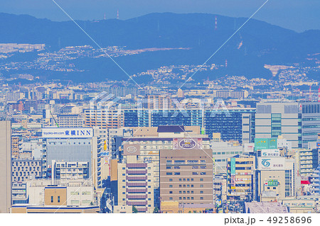 大阪　梅田　ビル群　中津、十三方面　　 49258696