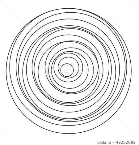 Circular spiral sound wave 49262088