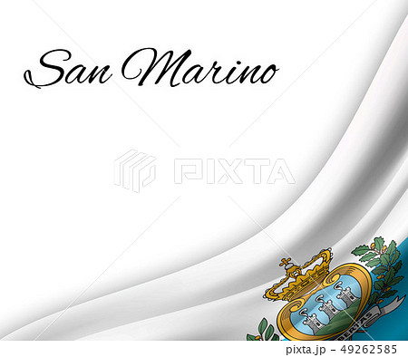 waving flag on white background. 49262585