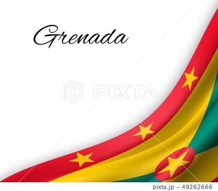 waving flag on white background. 49262666