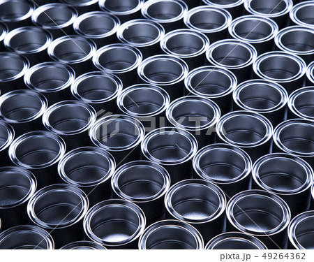 Metal tin paint cans background 49264362