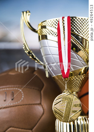 Award winning trophy sport background 49264513