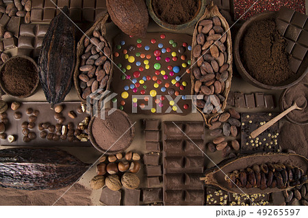 Set of Chocolate candies collection 49265597