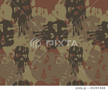 Camouflage Pattern.Seamless Army Wallpaper Stock Illustration