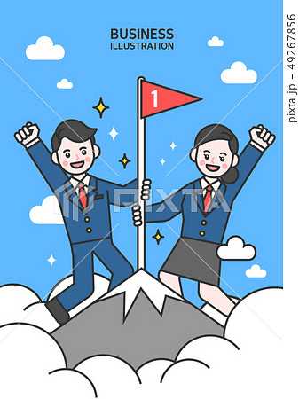 協力 旗 山のイラスト素材 協力 旗 山のイラスト素材