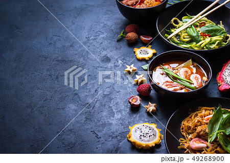 Thai food background Thai food background 49268900